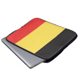 Flag of Belgium Laptopschutzhülle (Vorne Knopf)
