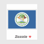 Flag of Belize (1950-1981) Aufkleber (Blatt)