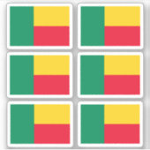 Flag of Benin - a collection Stickers Aufkleber (Vorderseite)
