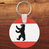 Flag of Berlin Keychain Schlüsselanhänger (Vorderseite)