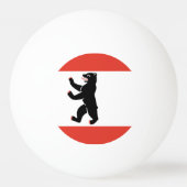 Flag of Berlin Ping-Pong Ball (Rückseite)