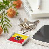 Flag of Bogota, Colombia Keychain Schlüsselanhänger (Seite)