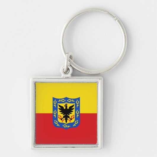 Flag of Bogota, Colombia Keychain Schlüsselanhänger (Vorne)