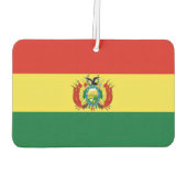 Flag of Bolivia Autolufterfrischer (Rückseite)