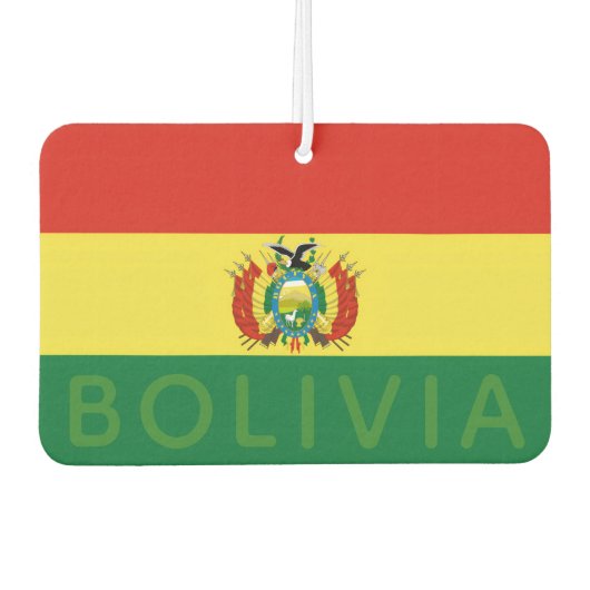 Flag of Bolivia Autolufterfrischer (Vorderseite)