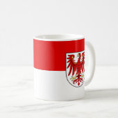 Flag of Brandenburg Coffee Mug Kaffeetasse (VorderseiteRechts)