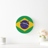 Flag of Brazil Runde Wanduhr (Zuhause)