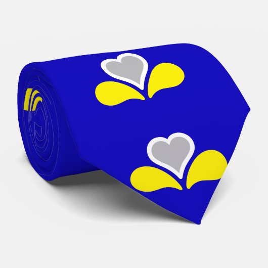 Flag of Brussels, Belgium Neck Tie Krawatte (Gerollt)