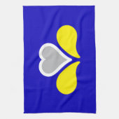 Flag of Brussels, Belgium Towel Geschirrtuch (Vertikal)