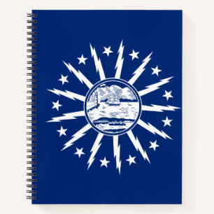 Flag of Buffalo, New York Notebook Notizblock