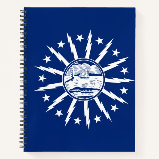 Flag of Buffalo, New York Notebook Notizblock (Vorderseite)