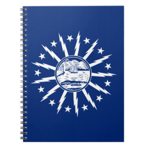 Flag of Buffalo, New York Notebook Notizblock