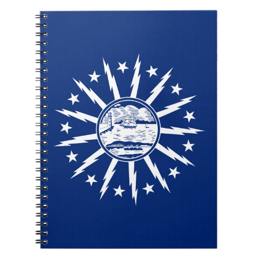 Flag of Buffalo, New York Notebook Notizblock (Vorderseite)