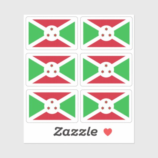 Flag of Burundi - a collection Sticker (Blatt)