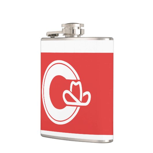 Flag of Calgary, Alberta Flask Flachmann (Links)
