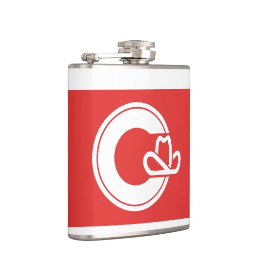 Flag of Calgary, Alberta Flask Flachmann (Rechts)