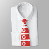 Flag of Calgary, Alberta Neck Tie Krawatte (Gebunden)