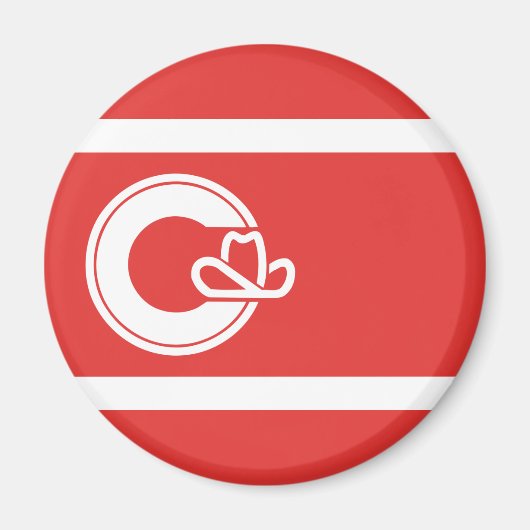 Flag of Calgary Magnet (Vorne)