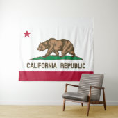 Flag Of California Wall Tapestry Wandteppich (Beispiel (Horizontal))