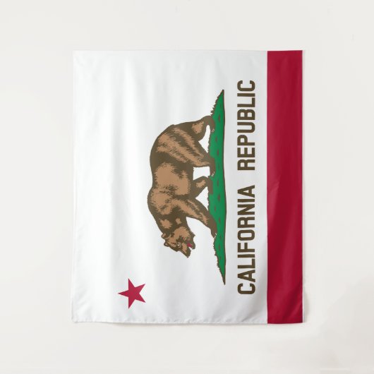 Flag Of California Wall Tapestry Wandteppich (Vorderseite)