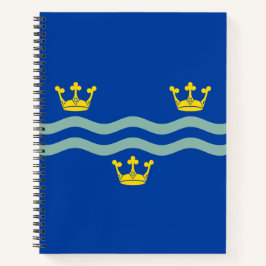 Flag of Cambridgeshire (UK Landkreis) Notebook Notizblock