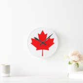 Flag of Canada Runde Wanduhr (Zuhause)