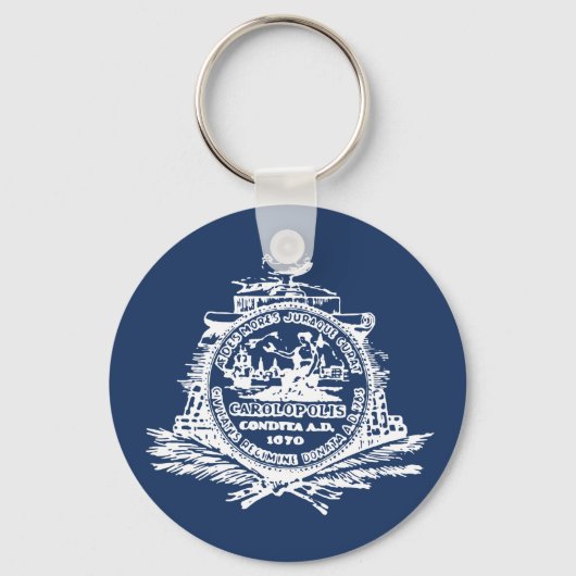 Flag of Charleston, South Carolina Keychain Schlüsselanhänger (Vorderseite)