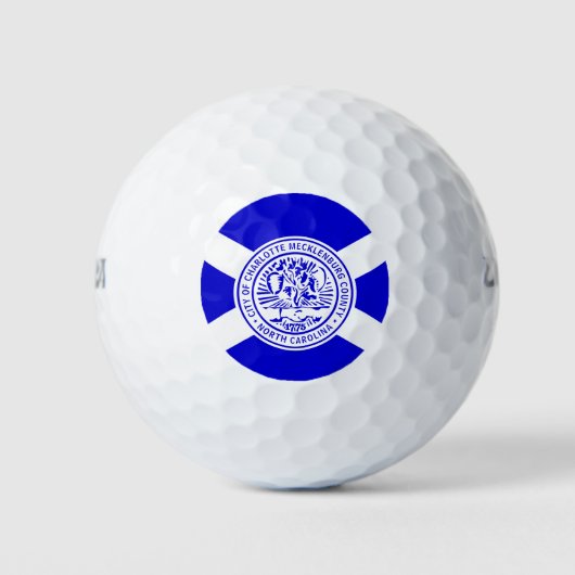 Flag of Charlotte, North Carolina Golfball (Vorderseite)