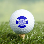 Flag of Charlotte, North Carolina Golfball (Insitu T-Shirt)