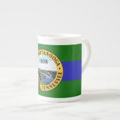 Flag of Chattanooga, Tennessee Bone China Mug Porzellantasse (Vorderseite Rechts)
