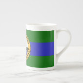 Flag of Chattanooga, Tennessee Bone China Mug Porzellantasse (Rechts)