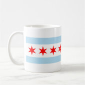 Flag of Chicago, Illinois Coffee Mug Kaffeetasse (Links)