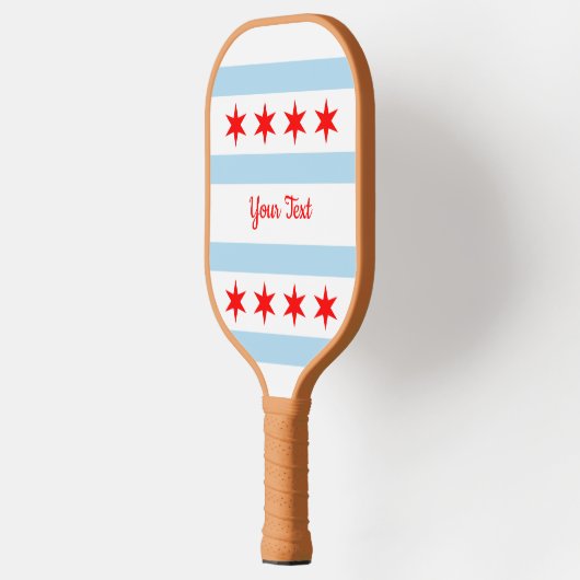 Flag of Chicago, Illinois Pickleball Paddle (Links)