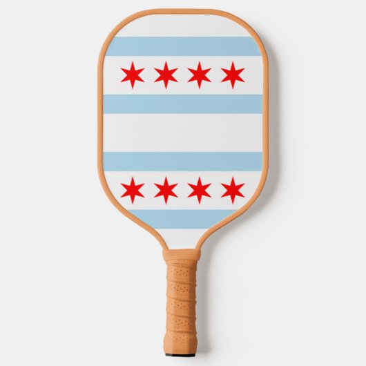Flag of Chicago, Illinois Pickleball Paddle (Rückseite)