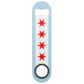 Flag of Chicago, Illinois Speed Flaschenöffner (Vorderseite)