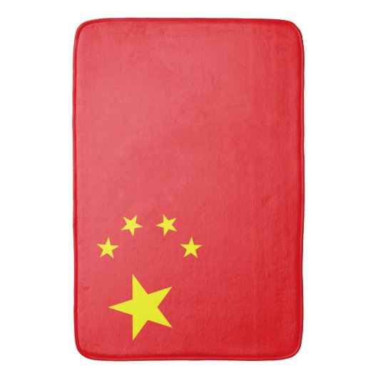Flag of China Badematte (Vorderseite Vertikal)