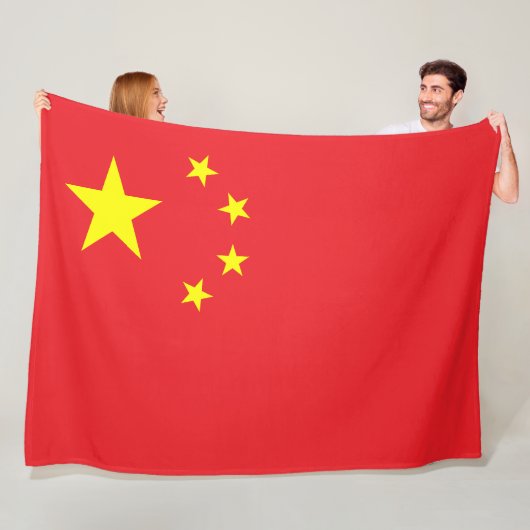 Flag of China Fleecedecke (Beispiel)