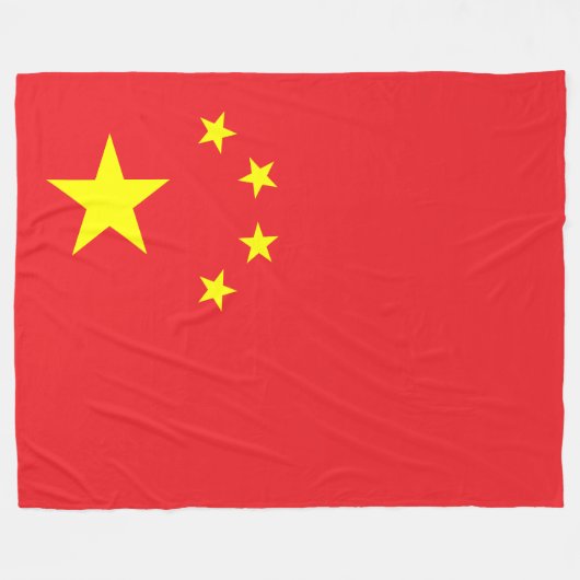 Flag of China Fleecedecke (Vorderseite (Horizontal))
