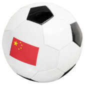 Flag of China Fußball (Dreiviertel)