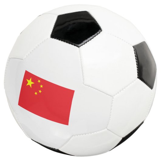 Flag of China Fußball (Dreiviertel)