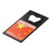 Flag_of_China Geldbeutel Flaschenöffner (Vorderseite Schrägansicht)