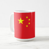 Flag of China Kaffeetasse (Vorderseite Links)
