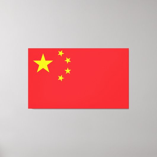 Flag of China Leinwanddruck (Vorderseite)