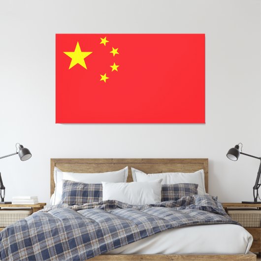 Flag of China Leinwanddruck (Insitu (Schlafzimmer))