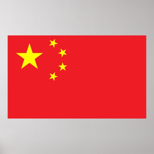 Flag of China Poster (Vorne)
