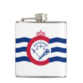 Flag of Cincinnati, Ohio Hip Flask Flachmann (Vorderseite)