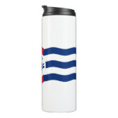 Flag of Cincinnati, Ohio Thermal Tumbler Thermosbecher (Nach rechts gedreht)