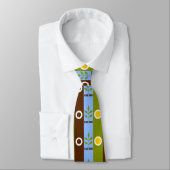 Flag of city Fresno, California Neck Tie Krawatte (Gebunden)