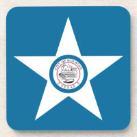 Flag of city Houston, Texas Beverage Coaster