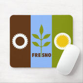 Flag of city of Fresno, California Mouse Pad Mousepad (Mit Mouse)